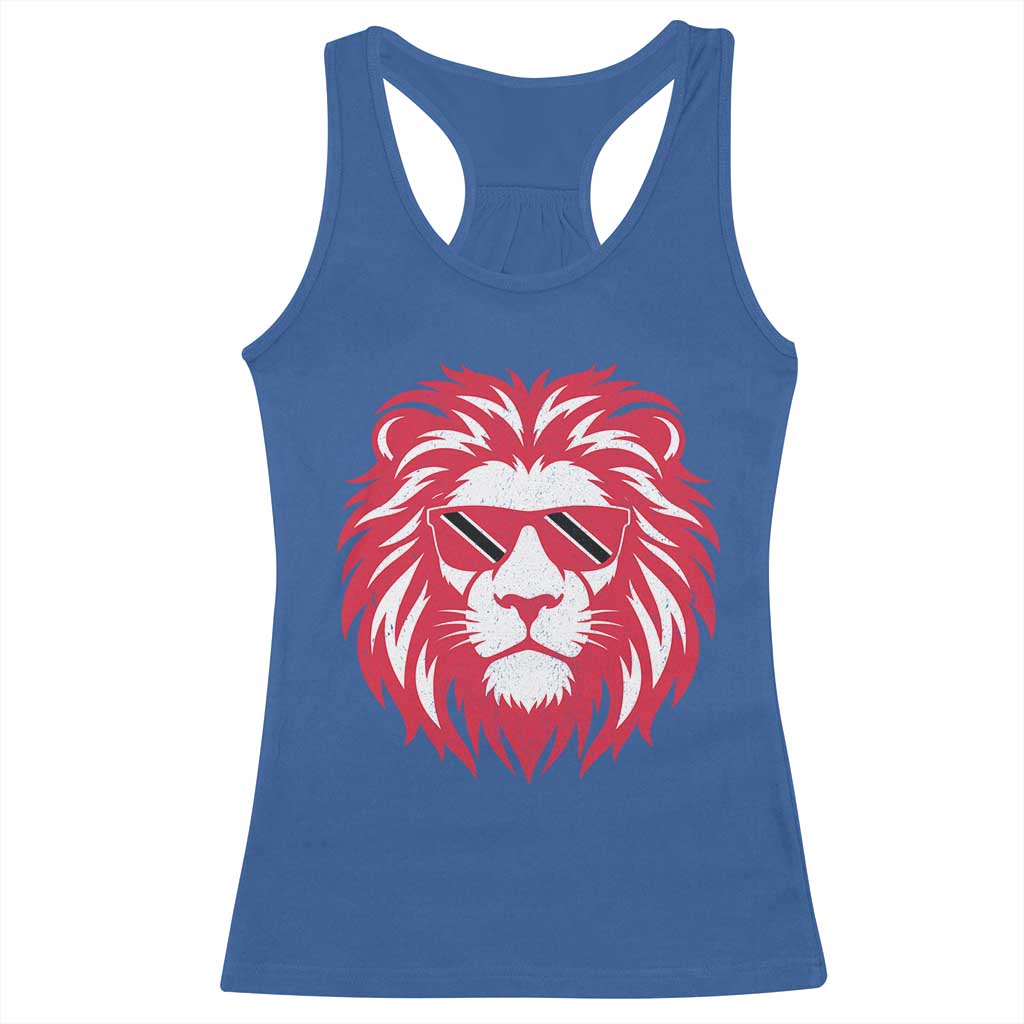 Trinidad and Tobago Lion Racerback Tank Top Vintage Caribbean Pride