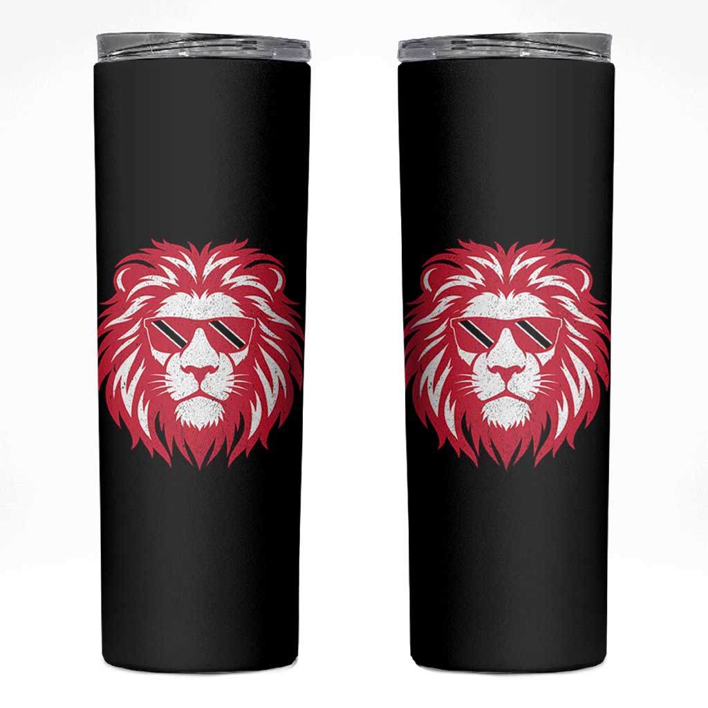 Trinidad and Tobago Lion Skinny Tumbler Vintage Caribbean Pride