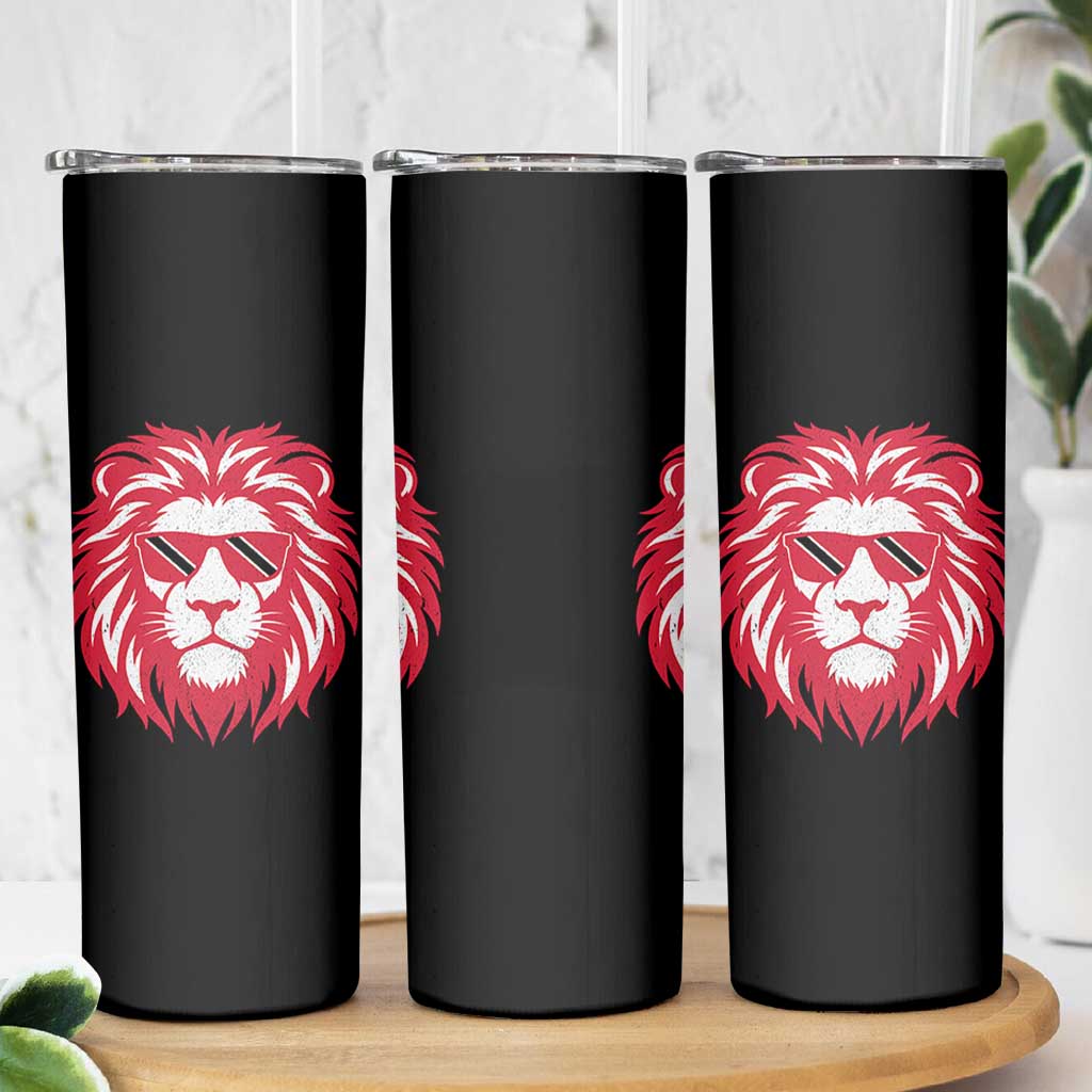 Trinidad and Tobago Lion Skinny Tumbler Vintage Caribbean Pride