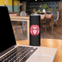 Trinidad and Tobago Lion Skinny Tumbler Vintage Caribbean Pride