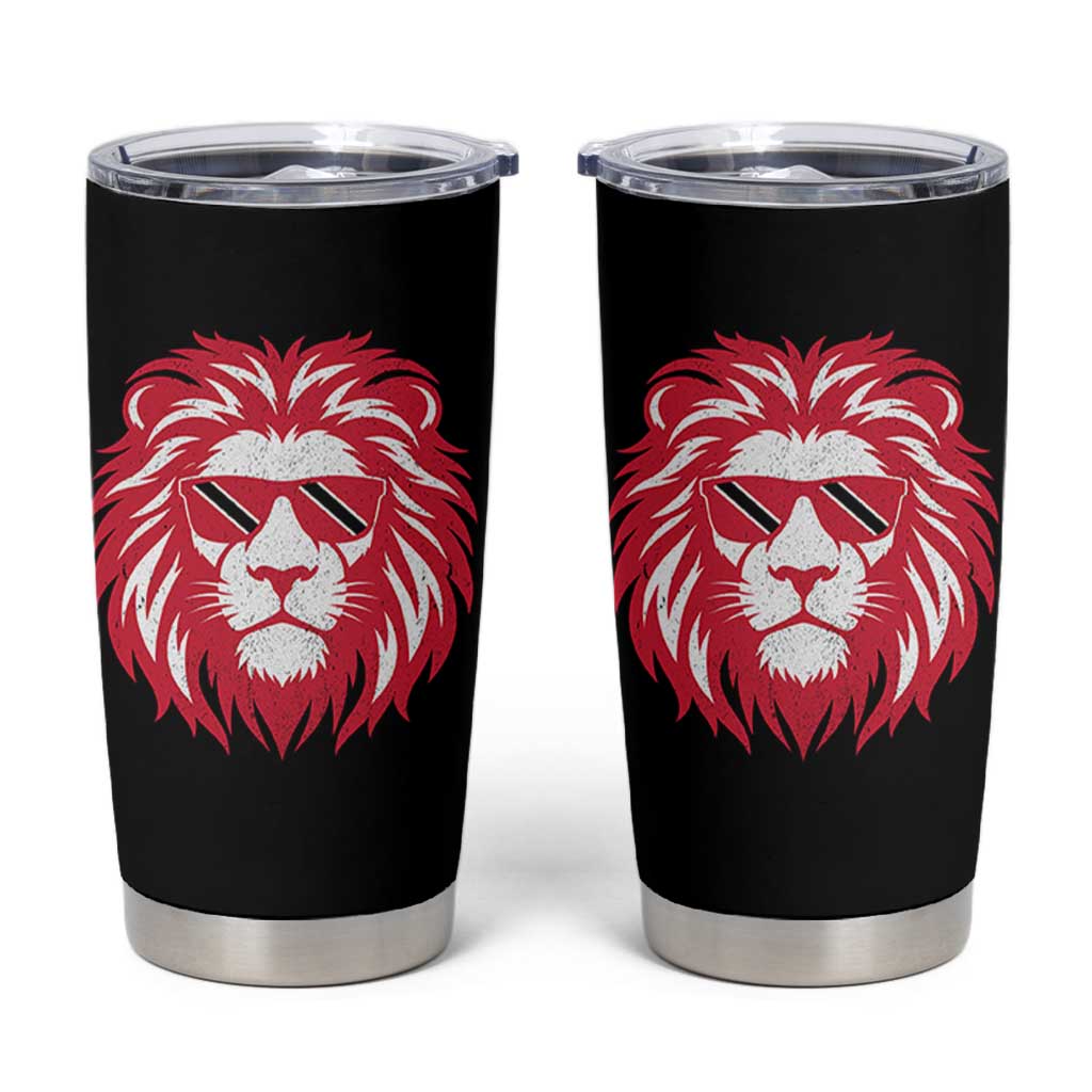 Trinidad and Tobago Lion Tumbler Cup Vintage Caribbean Pride