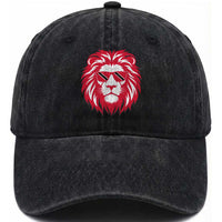 Trinidad and Tobago Lion Washed Cotton Baseball Cap Vintage Caribbean Pride