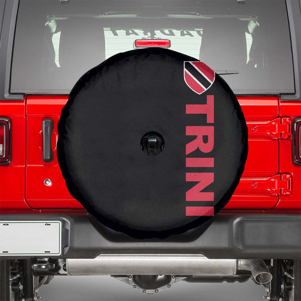 Vintage Trini Spare Tire Cover Trinidad and Tobago Flag Minimalist Patriotic Caribbean Pride