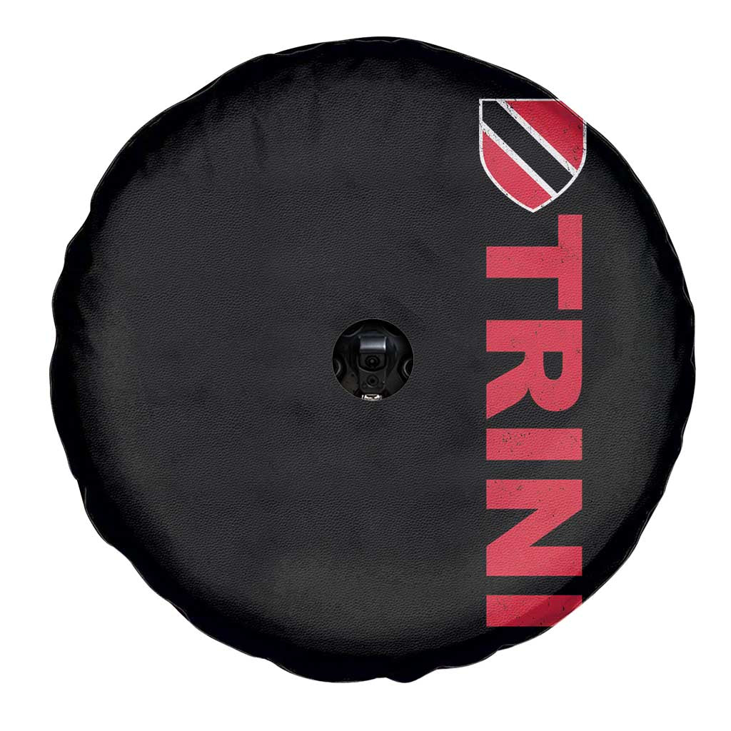 Vintage Trini Spare Tire Cover Trinidad and Tobago Flag Minimalist Patriotic Caribbean Pride