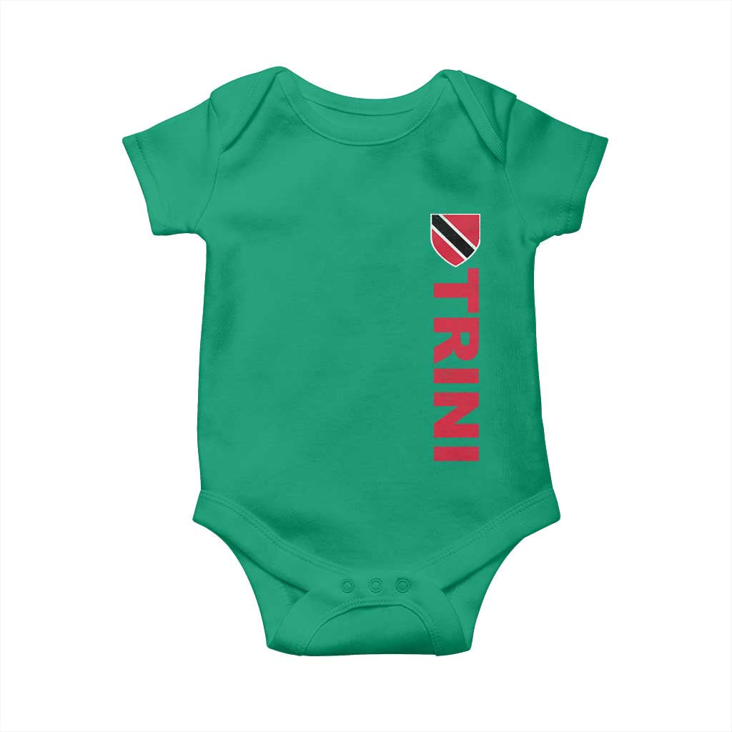 Vintage Trini Baby Onesie Trinidad and Tobago Flag Minimalist Patriotic Caribbean Pride