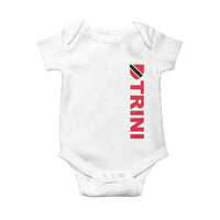 Vintage Trini Baby Onesie Trinidad and Tobago Flag Minimalist Patriotic Caribbean Pride