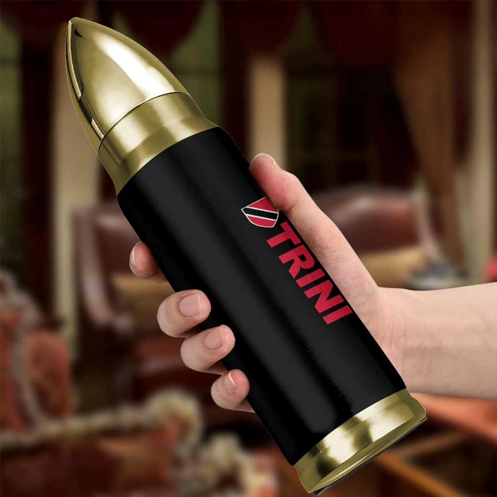 Vintage Trini Bullet Tumbler Trinidad and Tobago Flag Minimalist Patriotic Caribbean Pride