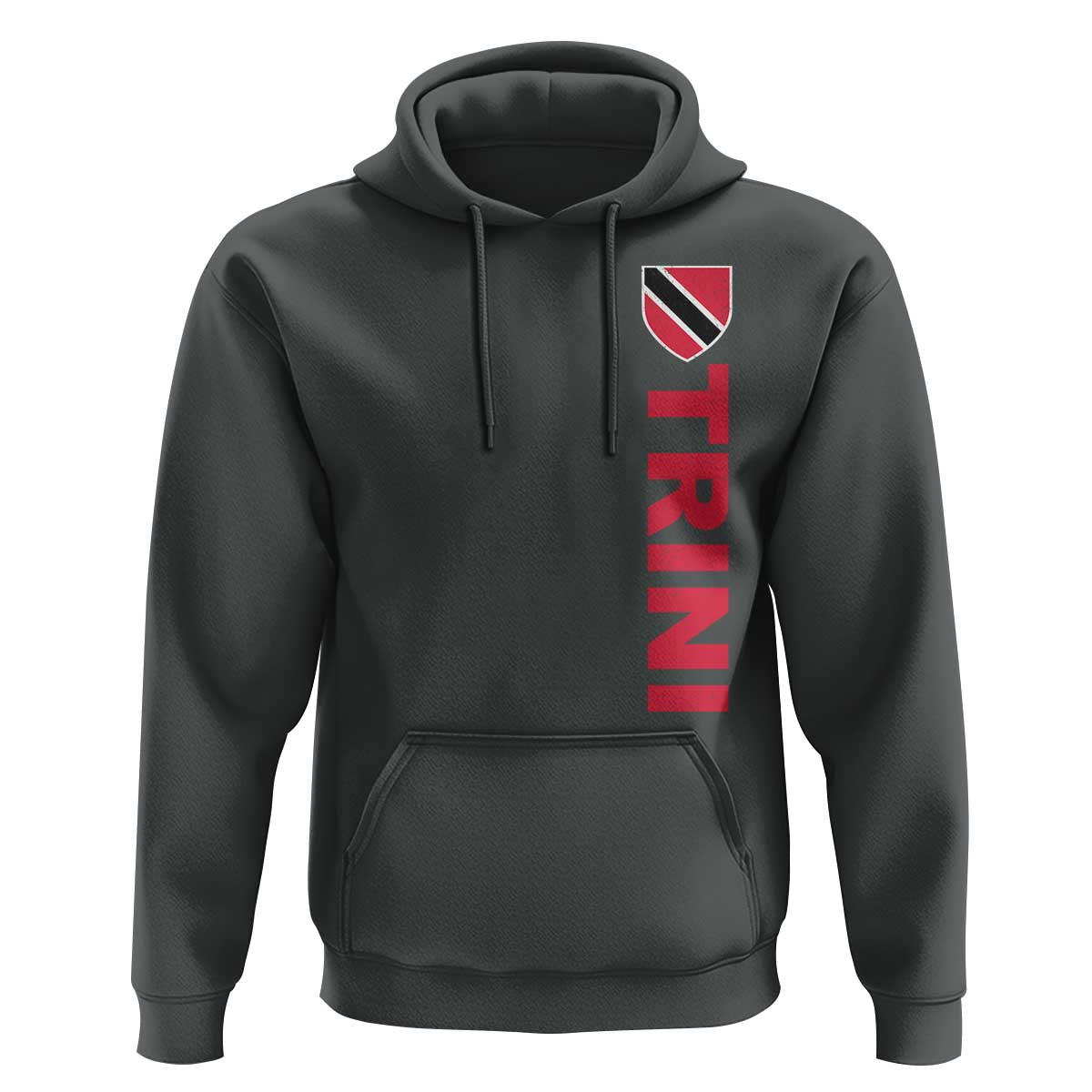 Vintage Trini Hoodie Trinidad and Tobago Flag Minimalist Patriotic Caribbean Pride