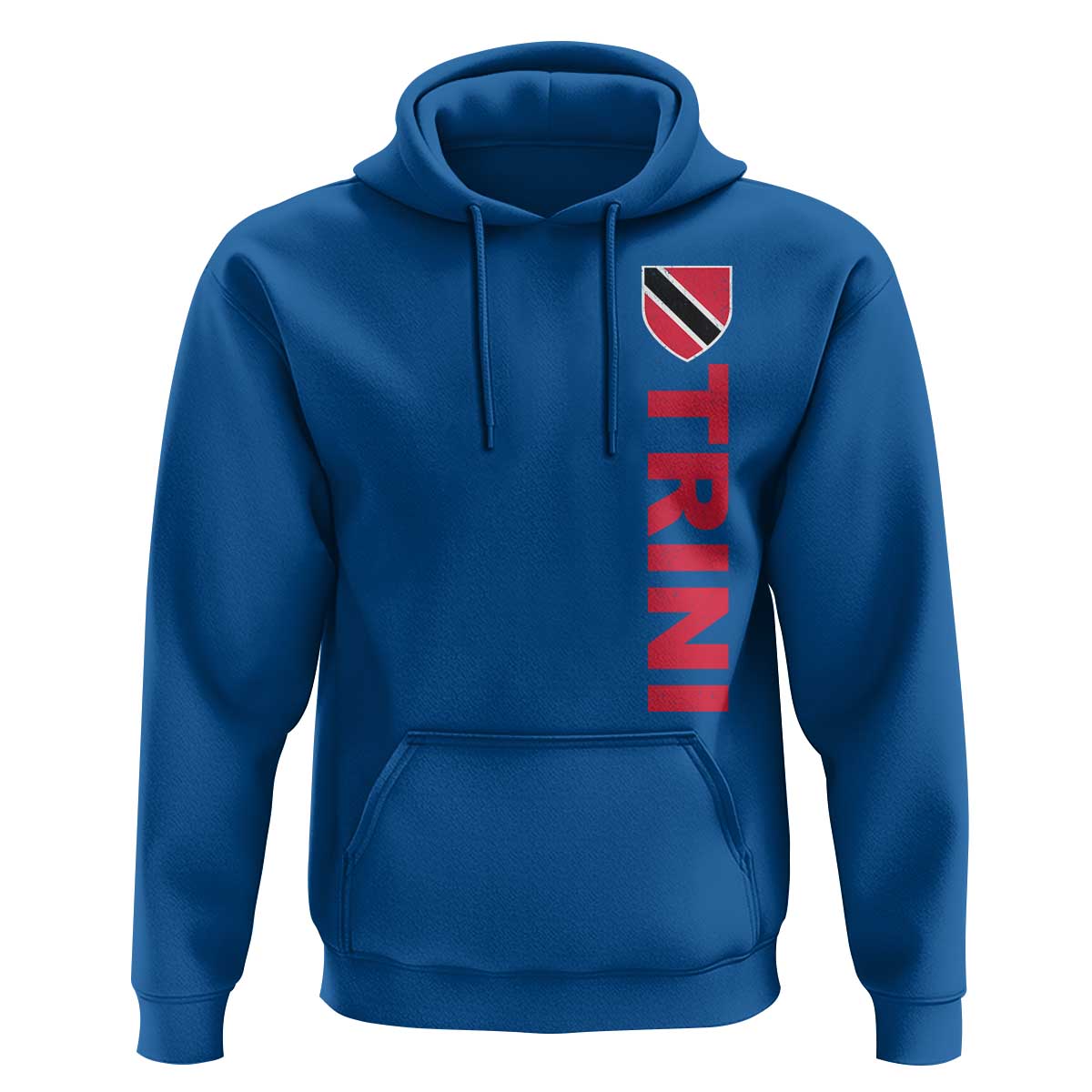 Vintage Trini Hoodie Trinidad and Tobago Flag Minimalist Patriotic Caribbean Pride