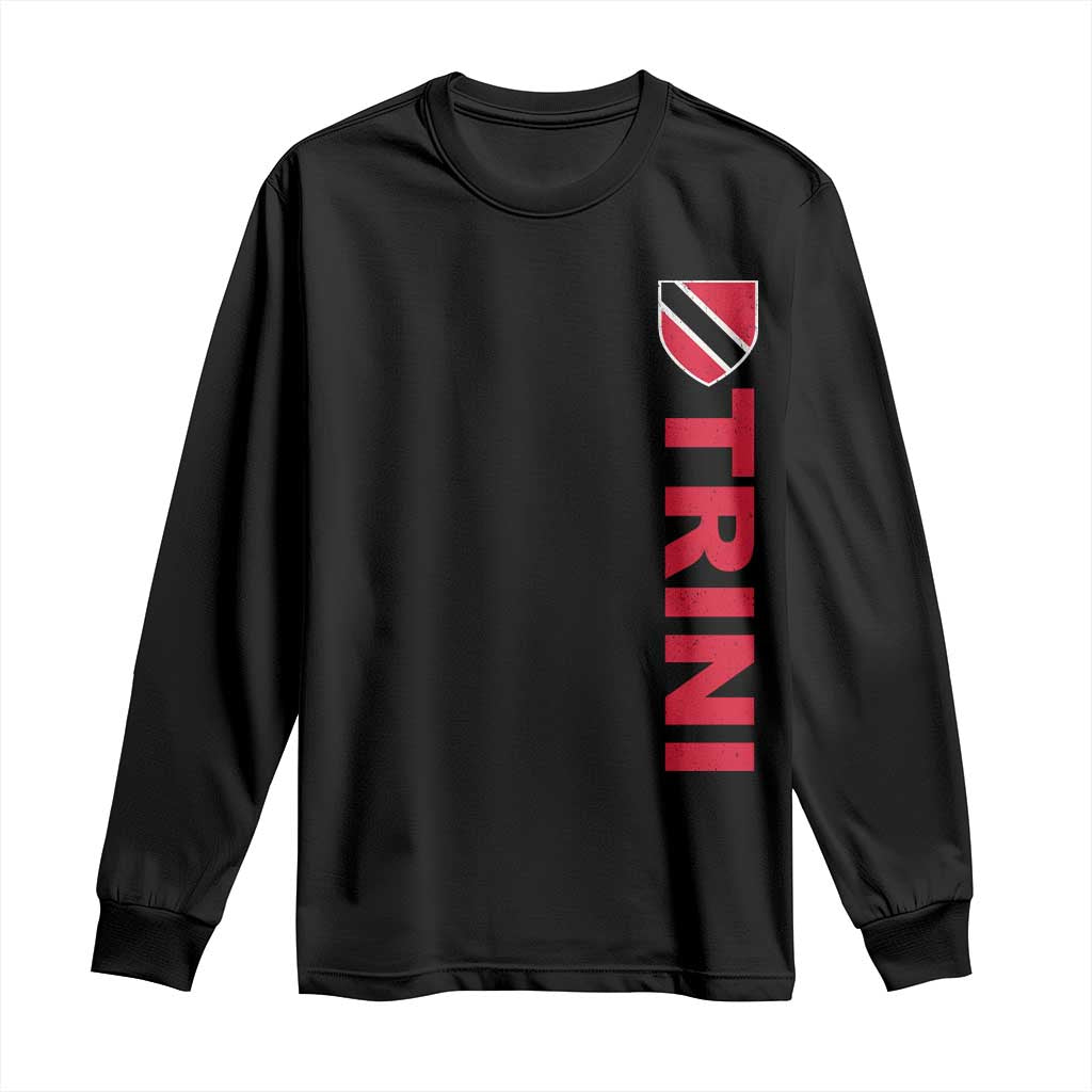 Vintage Trini Long Sleeve Shirt Trinidad and Tobago Flag Minimalist Patriotic Caribbean Pride
