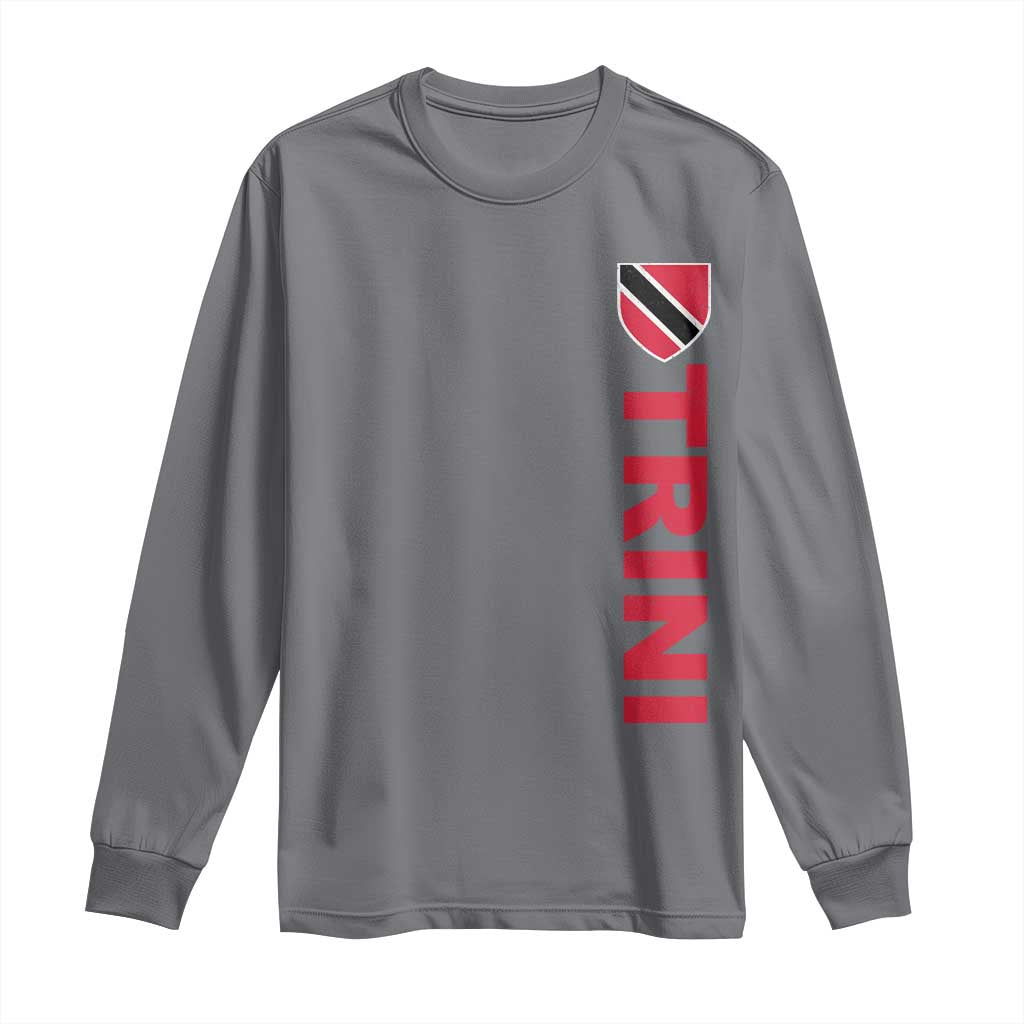 Vintage Trini Long Sleeve Shirt Trinidad and Tobago Flag Minimalist Patriotic Caribbean Pride