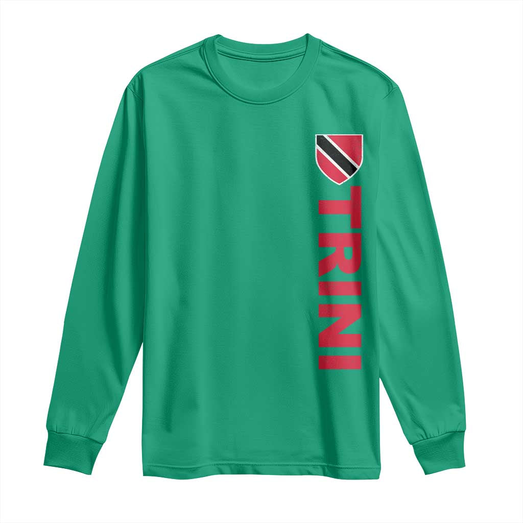 Vintage Trini Long Sleeve Shirt Trinidad and Tobago Flag Minimalist Patriotic Caribbean Pride