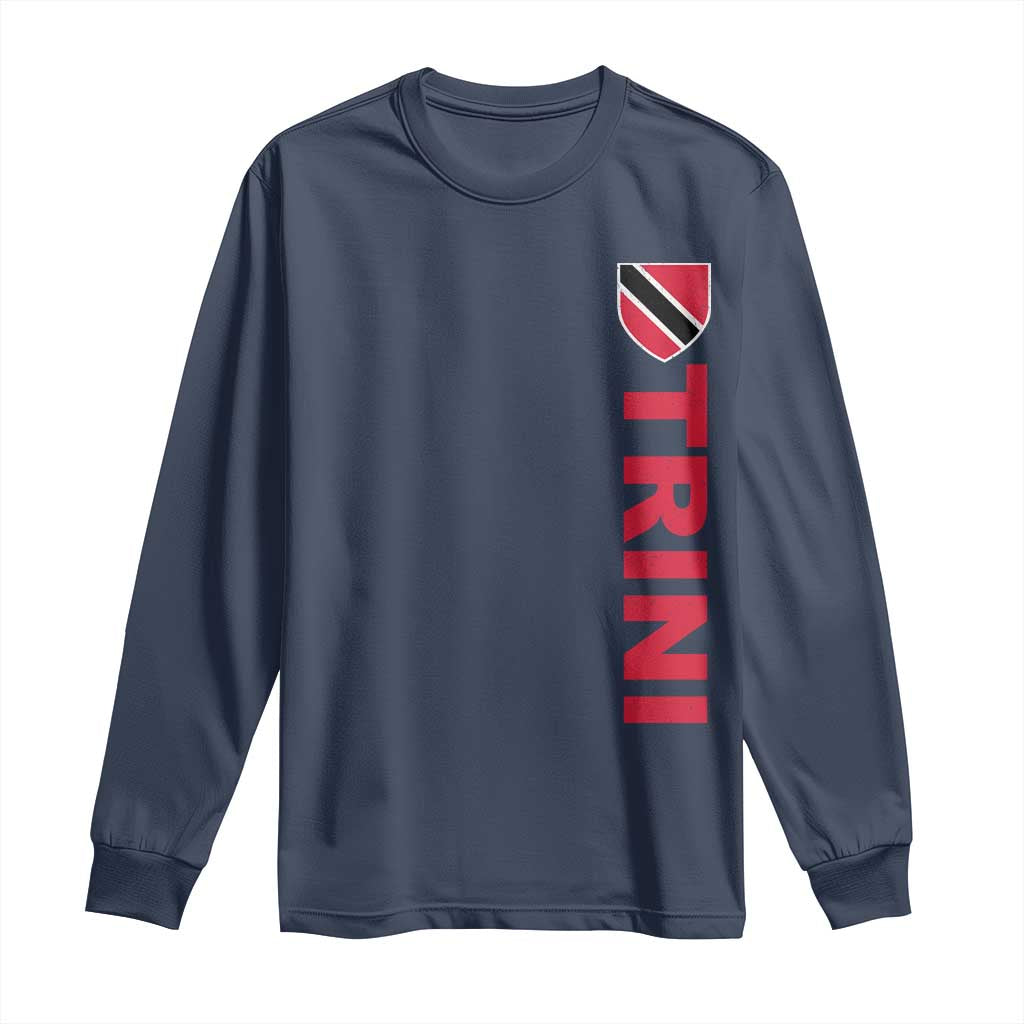 Vintage Trini Long Sleeve Shirt Trinidad and Tobago Flag Minimalist Patriotic Caribbean Pride