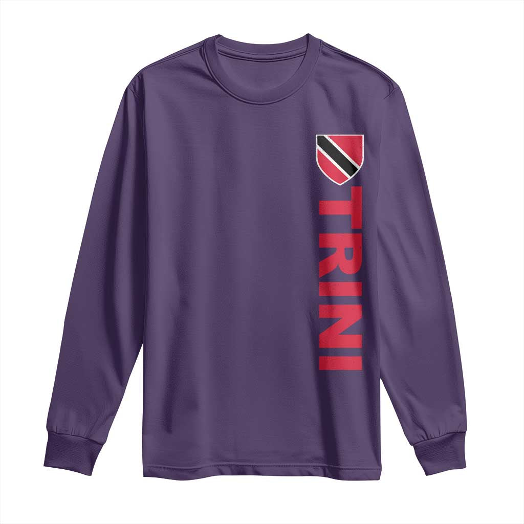 Vintage Trini Long Sleeve Shirt Trinidad and Tobago Flag Minimalist Patriotic Caribbean Pride