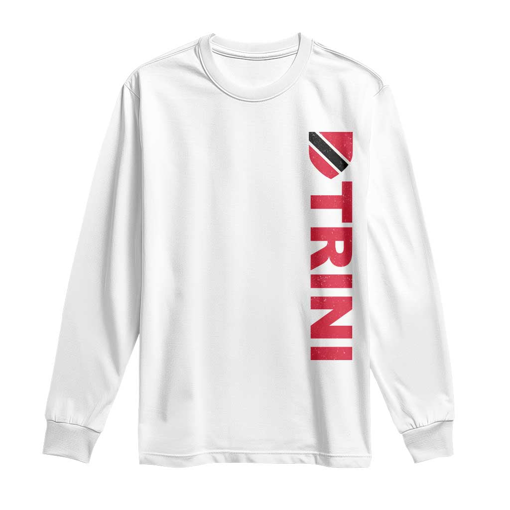 Vintage Trini Long Sleeve Shirt Trinidad and Tobago Flag Minimalist Patriotic Caribbean Pride