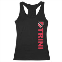 Vintage Trini Racerback Tank Top Trinidad and Tobago Flag Minimalist Patriotic Caribbean Pride