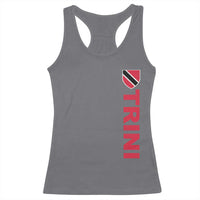 Vintage Trini Racerback Tank Top Trinidad and Tobago Flag Minimalist Patriotic Caribbean Pride
