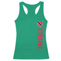 Vintage Trini Racerback Tank Top Trinidad and Tobago Flag Minimalist Patriotic Caribbean Pride