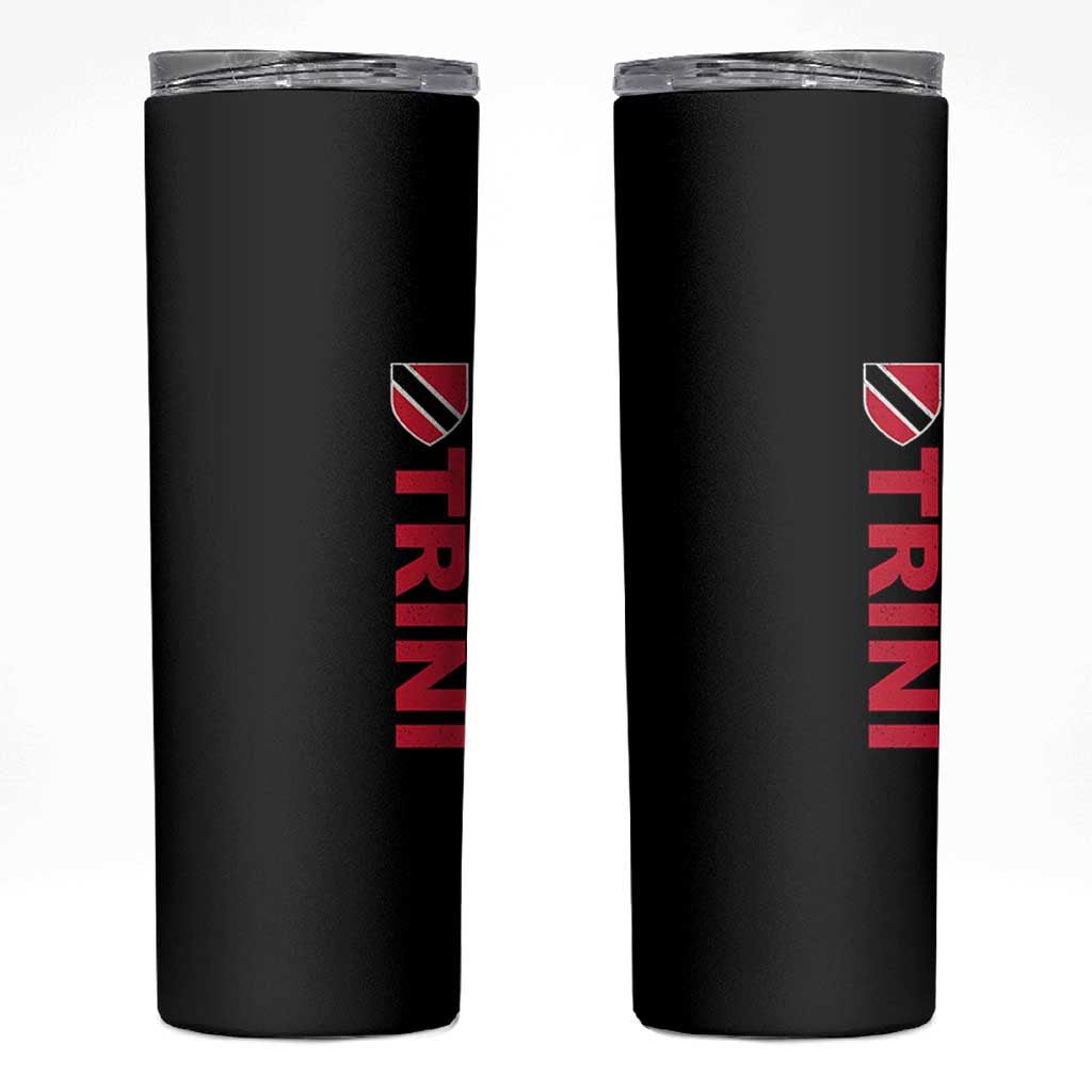 Vintage Trini Skinny Tumbler Trinidad and Tobago Flag Minimalist Patriotic Caribbean Pride