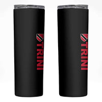 Vintage Trini Skinny Tumbler Trinidad and Tobago Flag Minimalist Patriotic Caribbean Pride