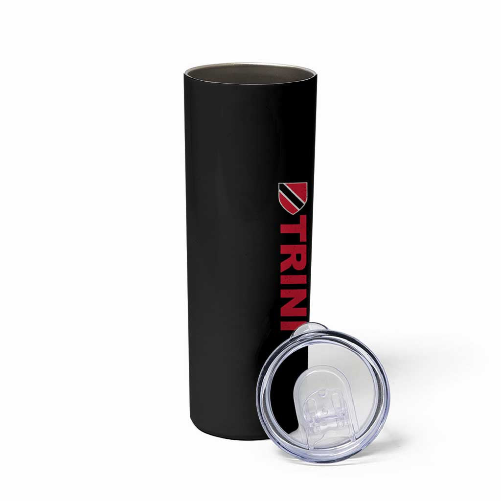 Vintage Trini Skinny Tumbler Trinidad and Tobago Flag Minimalist Patriotic Caribbean Pride