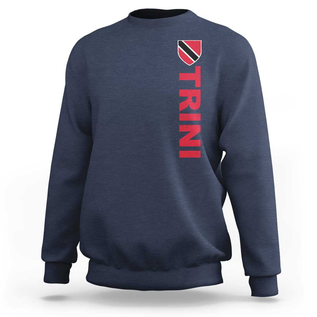 Vintage Trini Sweatshirt Trinidad and Tobago Flag Minimalist Patriotic Caribbean Pride