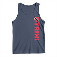 Vintage Trini Tank Top Trinidad and Tobago Flag Minimalist Patriotic Caribbean Pride