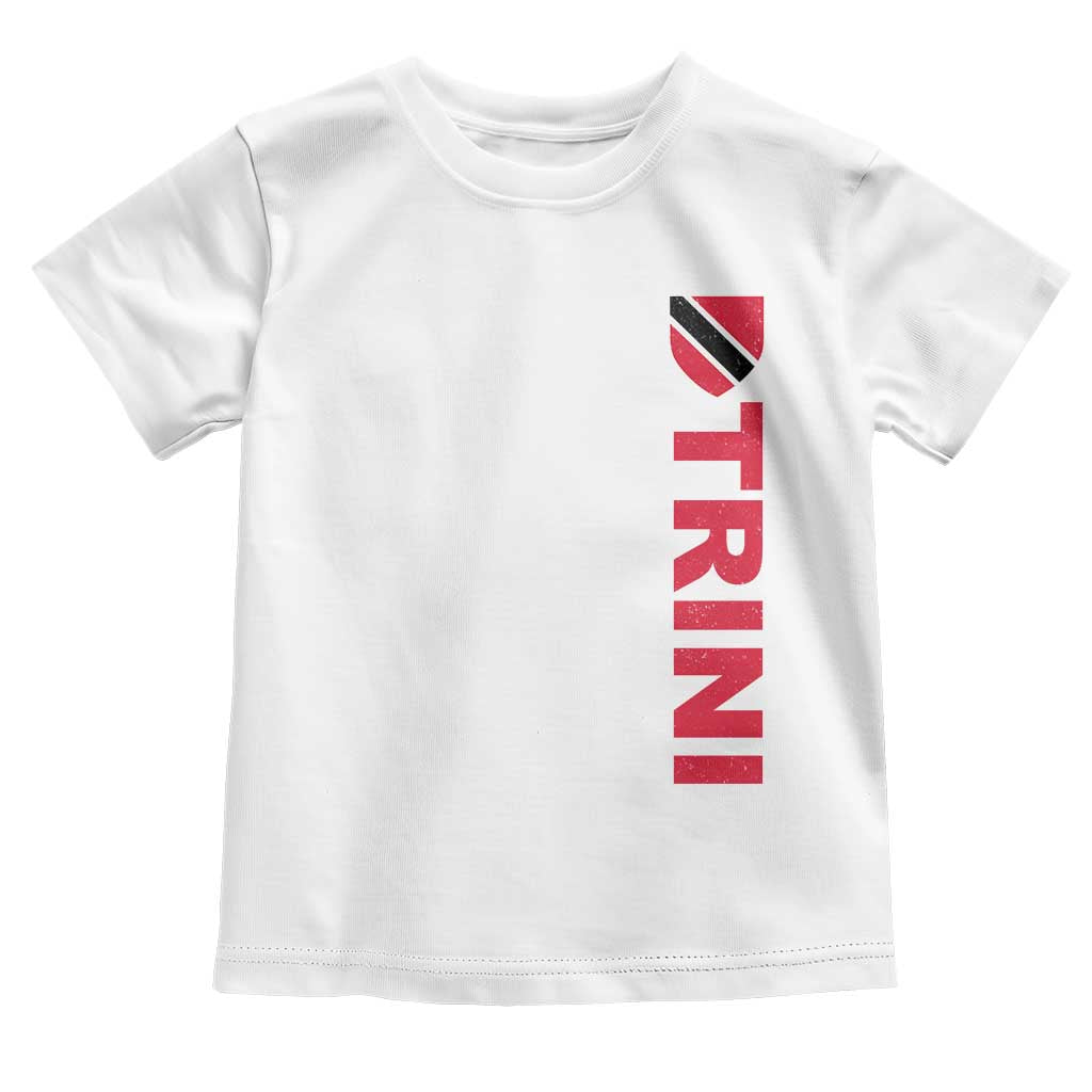 Vintage Trini Toddler T Shirt Trinidad and Tobago Flag Minimalist Patriotic Caribbean Pride