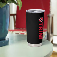 Vintage Trini Tumbler Cup Trinidad and Tobago Flag Minimalist Patriotic Caribbean Pride
