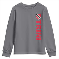 Vintage Trini Youth Sweatshirt Trinidad and Tobago Flag Minimalist Patriotic Caribbean Pride