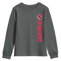 Vintage Trini Youth Sweatshirt Trinidad and Tobago Flag Minimalist Patriotic Caribbean Pride