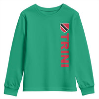 Vintage Trini Youth Sweatshirt Trinidad and Tobago Flag Minimalist Patriotic Caribbean Pride
