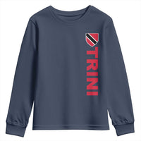 Vintage Trini Youth Sweatshirt Trinidad and Tobago Flag Minimalist Patriotic Caribbean Pride
