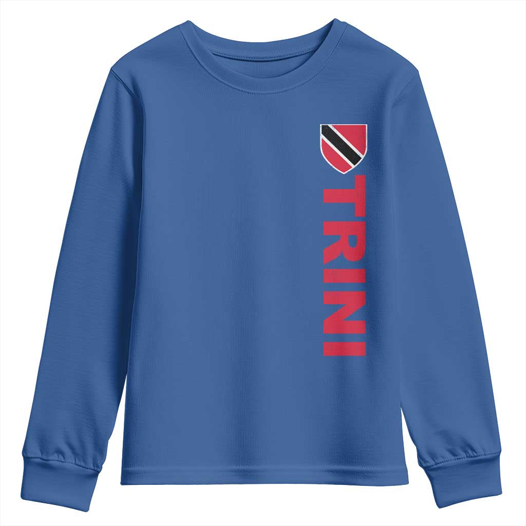 Vintage Trini Youth Sweatshirt Trinidad and Tobago Flag Minimalist Patriotic Caribbean Pride
