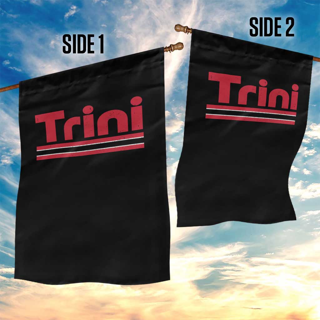 Retro Trini Garden Flag Trinidad and Tobago Flag Caribbean Pride Heritage Gift