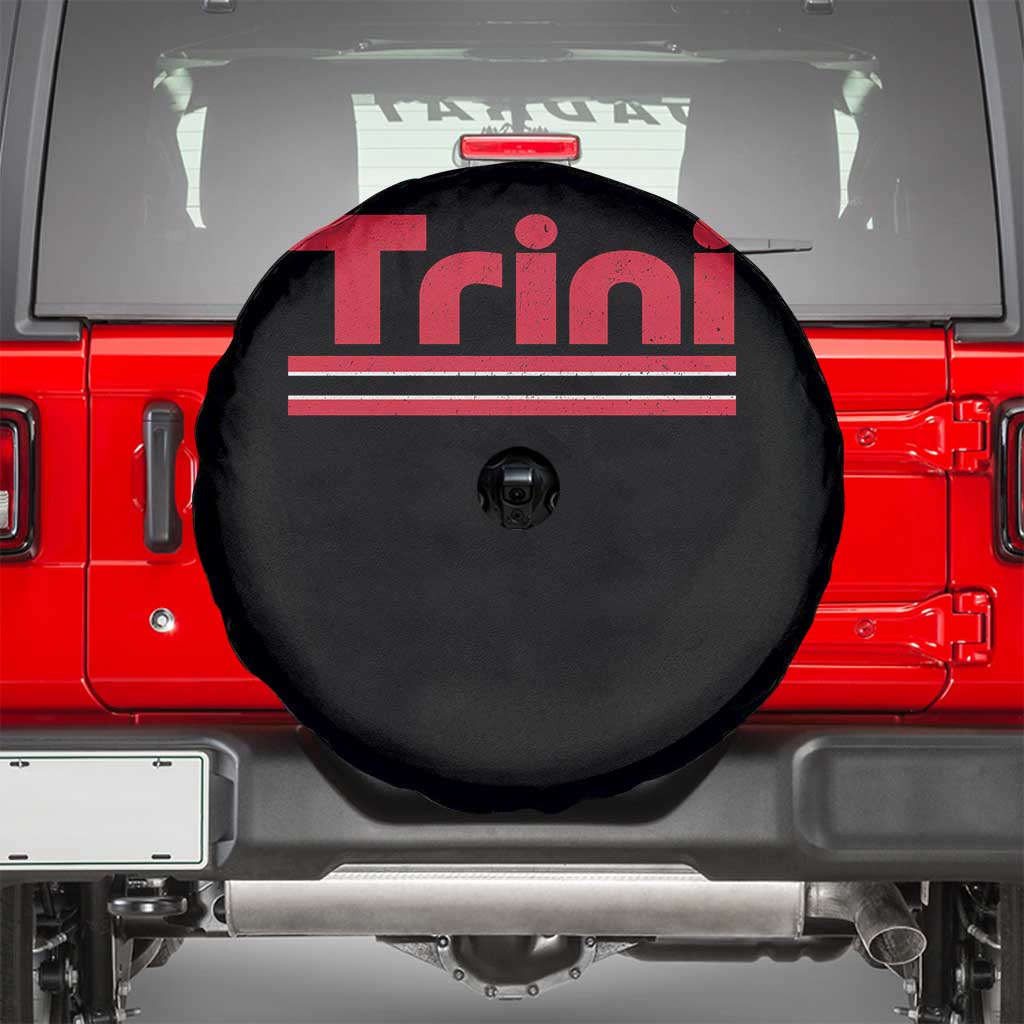 Retro Trini Spare Tire Cover Trinidad and Tobago Flag Caribbean Pride Heritage Gift