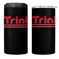 Retro Trini 4 in 1 Can Cooler Tumbler Trinidad and Tobago Flag Caribbean Pride Heritage Gift