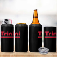 Retro Trini 4 in 1 Can Cooler Tumbler Trinidad and Tobago Flag Caribbean Pride Heritage Gift