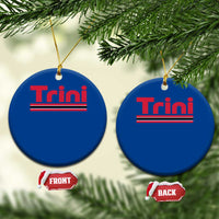 Retro Trini Ceramic Ornament Trinidad and Tobago Flag Caribbean Pride Heritage Gift