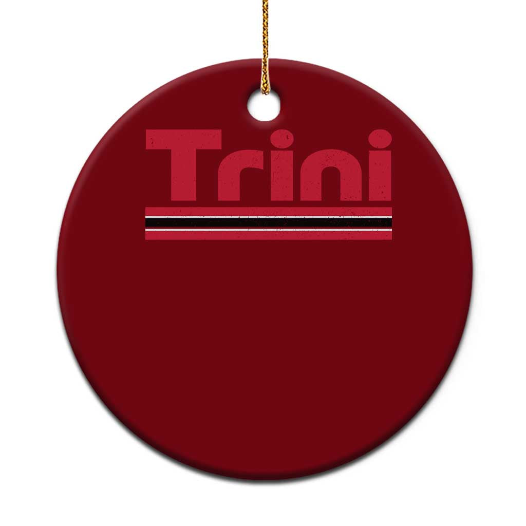 Retro Trini Ceramic Ornament Trinidad and Tobago Flag Caribbean Pride Heritage Gift