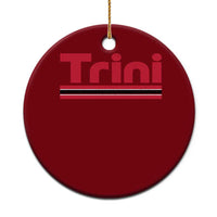 Retro Trini Ceramic Ornament Trinidad and Tobago Flag Caribbean Pride Heritage Gift