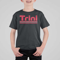 Retro Trini T Shirt For Kid Trinidad and Tobago Flag Caribbean Pride Heritage Gift
