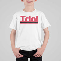 Retro Trini T Shirt For Kid Trinidad and Tobago Flag Caribbean Pride Heritage Gift