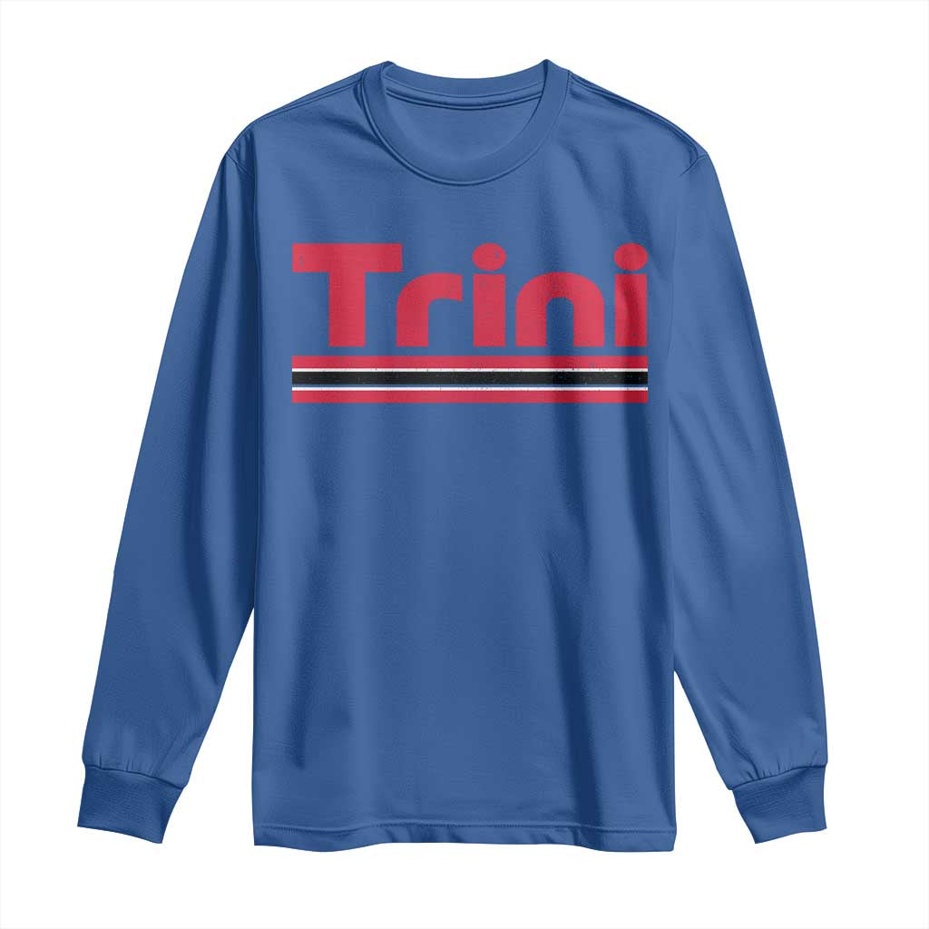 Retro Trini Long Sleeve Shirt Trinidad and Tobago Flag Caribbean Pride Heritage Gift