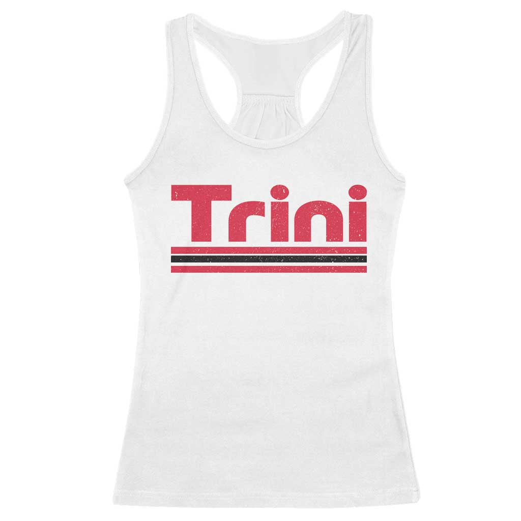 Retro Trini Racerback Tank Top Trinidad and Tobago Flag Caribbean Pride Heritage Gift