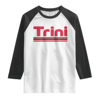Retro Trini Raglan Shirt Trinidad and Tobago Flag Caribbean Pride Heritage Gift