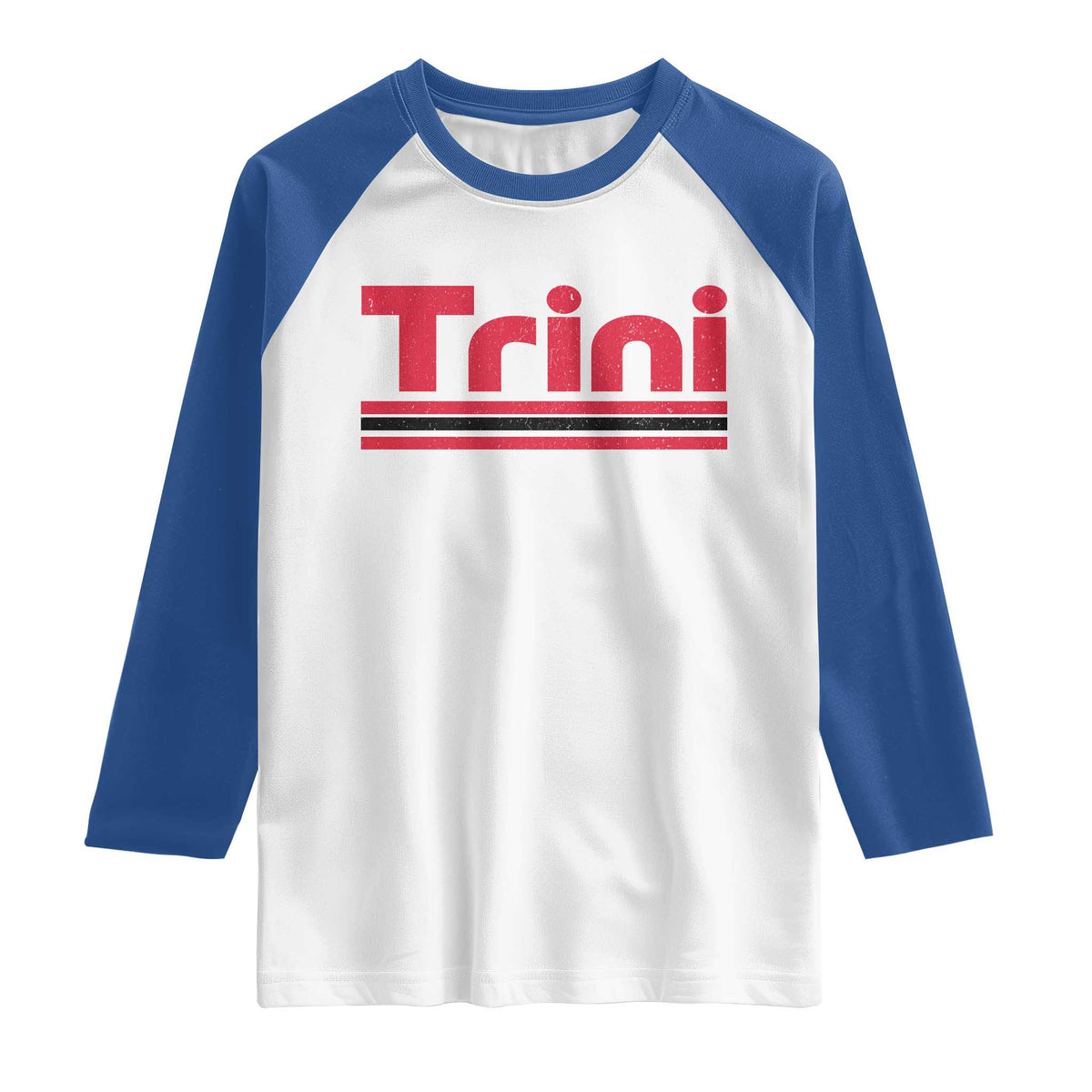 Retro Trini Raglan Shirt Trinidad and Tobago Flag Caribbean Pride Heritage Gift