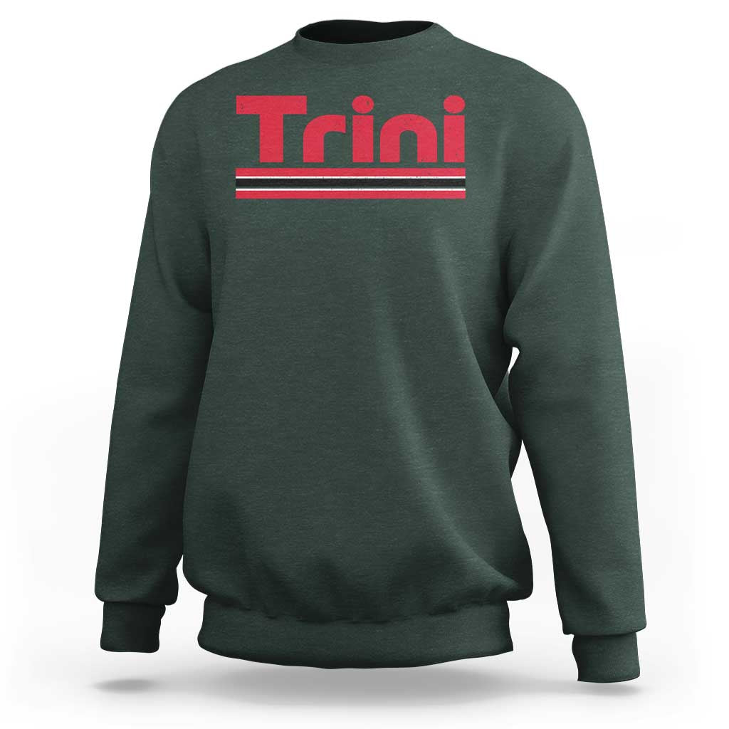 Retro Trini Sweatshirt Trinidad and Tobago Flag Caribbean Pride Heritage Gift