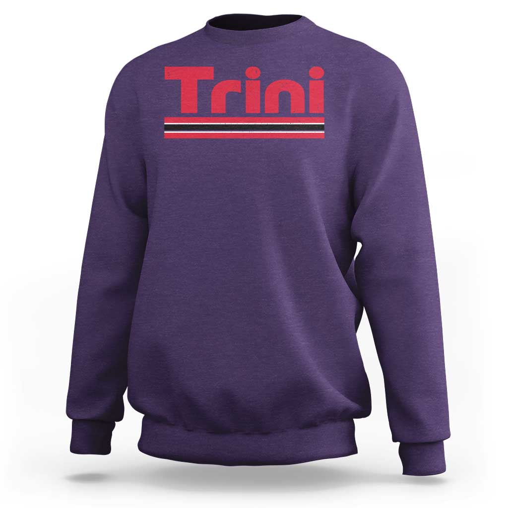 Retro Trini Sweatshirt Trinidad and Tobago Flag Caribbean Pride Heritage Gift