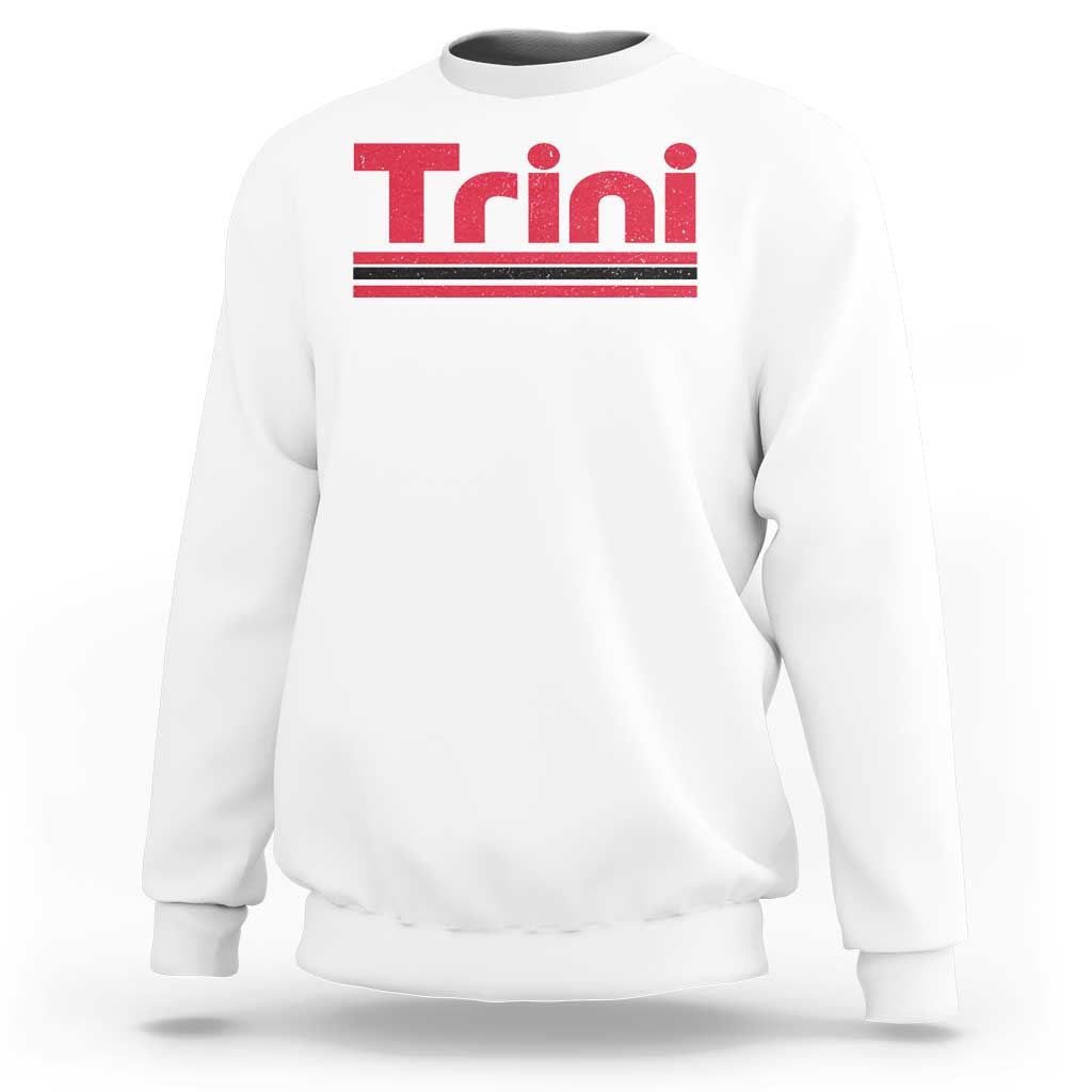 Retro Trini Sweatshirt Trinidad and Tobago Flag Caribbean Pride Heritage Gift